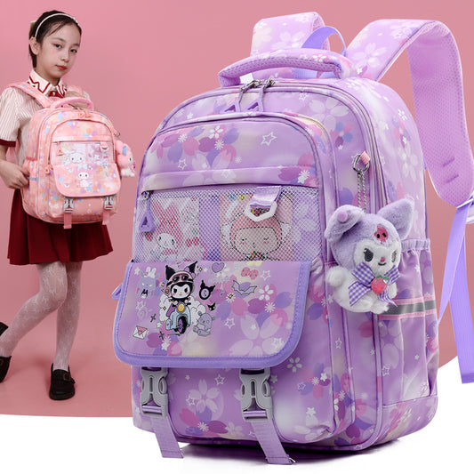 Cute Kulomie cartoon backpack wholesale casual cartoon Oxford cloth children's backpack new primary school bag