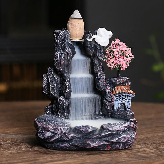 Incense Holders Creative Alpine Water Directly From The Manufacturer Resin Backflow Incense Burner Sandalwood Agarwood Aromatherapy Burner Office Home Decoration